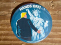 Hands Off Freedom – Rebel Frog Liberty Protest Button