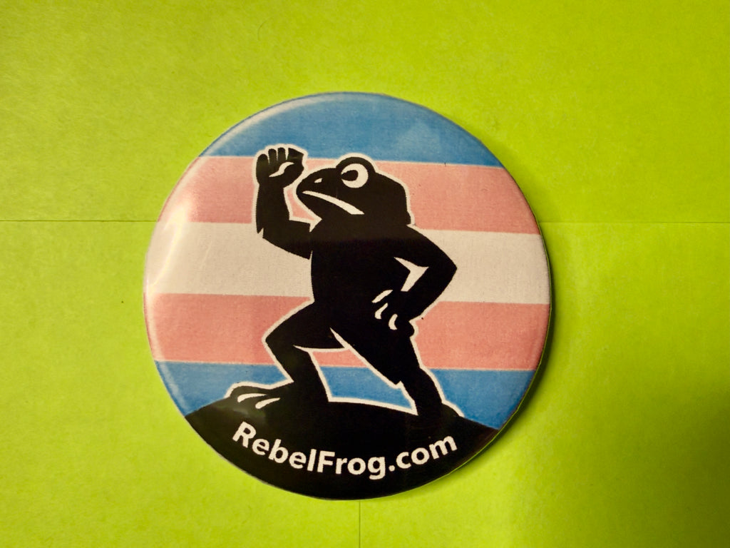 Rebel Frog Trans Pride Buttons